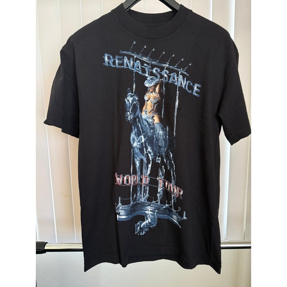 NWOT Men’s Beyonce 2023 Renaissance World Tour Black T-shirt Size Medium